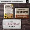 LANOLU Retro Blechschild, Gartenschilder mit Sprüchen, Produktbild-Vorschau 6