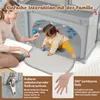 COSTWAY Laufstall Baby Faltbar, Laufgitter mit Netz, Produktbild-Vorschau 6