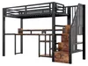 MODFU Hochbett 90 x 200 aus Metall, Jugendbett mit Produktbild-Vorschau 10