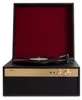 A vintage-style record player with its lid open, showing the turntable and tonearm. Produktbild-Vorschau