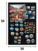Anwicar Magnettafel - Magnetische Pinnwand 50x30 cm - Produktbild-Vorschau 2