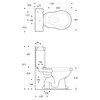 Kerasan RETRO Kombi-WC, Abgang senkrecht, weiß-Bronze Produktbild-Vorschau 3