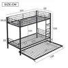 Merax Etagenbett 90x200 cm mit Ausziehbett 90x190 cm, Produktbild-Vorschau 5