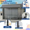 JOIEYOU Klemmmarkise 250 cm Breit Balkon Markise Ohne Produktbild-Vorschau 3