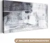 MuchoWow® - Leinwandbilder - Kunst - Farbe - Weiß - Schwarz Produktbild-Vorschau 1
