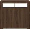 vidaXL Kredens z oświetleniem LED brązowy dąb 80x35x75 cm Podgląd zdjęcia produktu 6