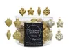 12er Set dekorative Christbaumkugeln aus goldenem Glas Produktbild-Vorschau 2