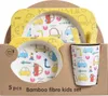Set di stoviglie per bambini in fibra di bambù, ciotola per Anteprima dell’immagine prodotto 3
