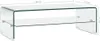 vidaXL Couchtisch Transparent 98×45×31 cm Hartglas Produktbild-Vorschau 4