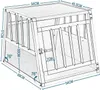 EUGAD Hundetransportbox Alu für kleine/mittlere Hunde, Produktbild-Vorschau 7
