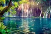 Muralo Selbstklebende Fototapete WASSERFALL Bäume Natur Produktbild-Vorschau 2
