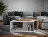 PLATAN ROOM Couchtisch Kaffeetisch eiche-weiß 2er Set Produktbild-Vorschau 2
