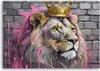 Leinwandbild Król Lew Różowy 60x40 Feeby Rosa bild für die Produktbild-Vorschau 3