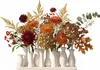 Jinfa Vasen Set Weiß - 10 kleine Blumenvasen auf Tablett - Produktbild-Vorschau 2