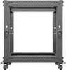 Lanberg Open rack 19" 12U 600x600-1100 regulowany czarny Voir les images du produit 2