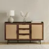 CALICOSY -  Sideboard Nussbaumdekor 2 Türen 3 Schubladen Produktbild-Vorschau 2