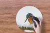 MuchoWow® Mauspad Mousepad Eisvogel - Schnee - Winter 40x40 Produktbild-Vorschau 3
