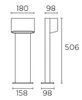 LED-Wegeleuchte Diago 5W IP65 LEDS-C4 55-9873-Z5-CL Urbanes Produktbild-Vorschau 3