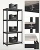 SONGMICS Standregal, 4 Ablagen, verstellbar, 40x80x160 cm, Produktbild-Vorschau 4
