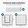 IvoQ Recinto per cuccioli – Recinto per cani – 8 pannelli – Anteprima dell’immagine prodotto 7