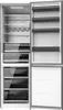 Kombikühlschrank aus schwarzem Glas, 200 cm hoch und 59,5 Produktbild-Vorschau 2