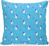 Mr. & Mrs. Panda Dekokissen Einhorn Hexe - Blau - Geschenk, Produktbild-Vorschau 1