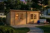 Alpholz Gartenhaus Maria Twin aus Holz in Naturbelassen mit Produktbild-Vorschau 7