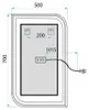 Miroir Rea Zone 70X50 Led Or Rose Brossé Voir les images du produit 8