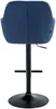 Barhocker Natoma Samt schwarz blau Produktbild-Vorschau 5