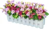2pcs Künstliche Gerbera mit Holzzaun Unechte Daisy Produktbild-Vorschau 4