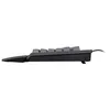Side view of a black keyboard on a white background. Produktbild-Vorschau