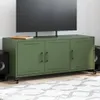 Mobile TV verde oliva 100,5x39x43,5 cm acciaio Anteprima dell’immagine prodotto 2