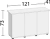 Aquarium Unterschrank Juwel SBX Rio 240 121x41x73 cm, Produktbild-Vorschau 7