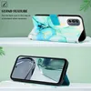 Moto G62 5G Hülle, Marmor Motiv Kunstleder Tasche Wallet Produktbild-Vorschau 3