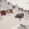 SCHÖNER LEBEN. Tischdecke Skifahrer Winterlandschaft natur Produktbild-Vorschau 4
