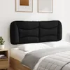 The Living Store Kopfteil-Kissen Schwarz 140 cm Stoff Produktbild-Vorschau 5