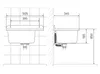 Aqbau® Ausgussbecken 505mm Waschbecken Spülbecken Granit Produktbild-Vorschau 2