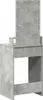 A grey dressing table with a mirror and lights. Podgląd zdjęcia produktu