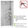WENKO Teleskop Eck Regal 4 Ablagen Edelstahl Dusche Produktbild-Vorschau 3