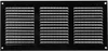 Lüftungsgitter LG-3015 BL-FG Schwarz 300 x 150 Produktbild-Vorschau 1