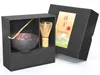 Matcha Set / Matchaset / Matcha Schale 250ml anthrazit/rot, Produktbild-Vorschau 2