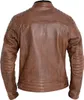 Giacca da moto in pelle John Doe Storm, marrone, L Anteprima dell’immagine prodotto 2