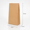 5000 Stück | Papiertüten Braun 14 x 22 cm mit Kreuzboden Produktbild-Vorschau 3
