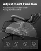 Herní židle s opěrkou nohou - herní židle ergonomická - s Náhled obrázku produktu 4