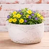 AltoBelli Blumentopf ADELINA Schale Zement Antik Grau Produktbild-Vorschau 1