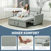 HOMCOM Schlafsofa, 2-Sitzer Sofa mit Schlaffunktion, Produktbild-Vorschau 5