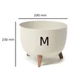 Květináč kulatá mísa na nožičkách 29 cm Bavlna Náhled obrázku produktu 2