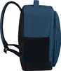 Side view of a blue and black backpack. Produktbild-Vorschau