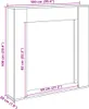 vidaXL Obostavba krbu biela 100x20x100 cm materiál na báze Náhľad obrázku produktu 8