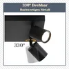 ZMH Lampa sufitowa LEDczarny reflektor sufitowy GU10 6 Podgląd zdjęcia produktu 5